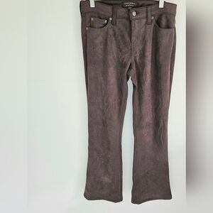Banana Republic Faux Suede Jeans Low Rise Boot Cut